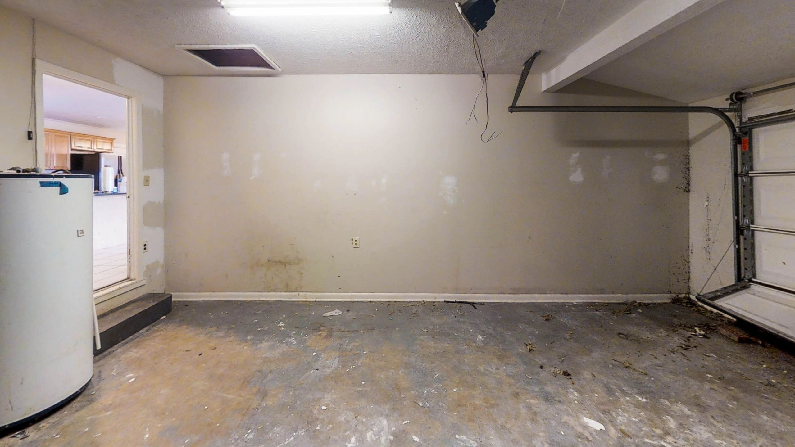 Empty garage interior